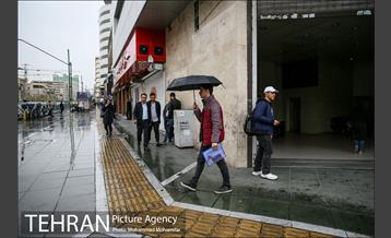بارش باران بهاری در تهران 6