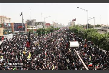 تشییع شهدای اقتدار ملی در تهران 4