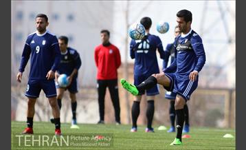 تمرین تیم ملی فوتبال ایران