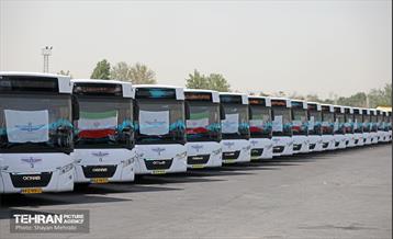 رونمایی از ۱۰۰ دستگاه اتوبوس ناوگان حمل و نقل عمومی شهر تهران 53