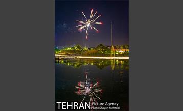 نور افشانی دریاچه باغ هنر اراضی عباس آباد به مناسب عید غدیر خم 10