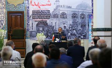 حضور شهردار تهران در مراسم ترحیم جانباز شهید محمد سرتیپی