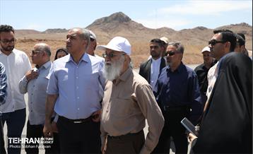بازدید رئیس شورای شهر از پروژه بزرگراه شهید شوشتری 11