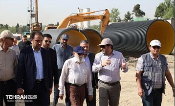 بازدید رئیس شورای شهر تهران از کلان‌پروژه بزرگراه یادگار امام(ره) 18