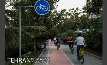 افتتاح مسیر ویژه دوچرخه بوستان گفتگو 12