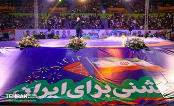 مراسم تجلیل از کشتی‌گیران قهرمان جهان (جشنی برای ایران) 7