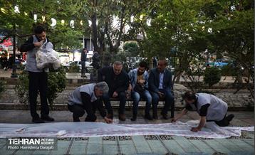 پویش ماه مهربانی و برپایی سفره کریمانه در منطقه 6