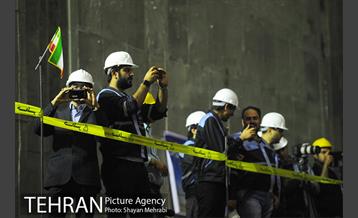 مراسم ورود ماشین حفاری(TBM) به ایستگاه مترو امیرکبیر در خط 6 متروی تهران 9