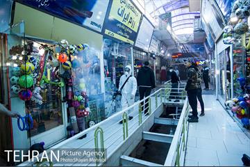 ضدعفونی و پاکسازی بازار تجریش 21
