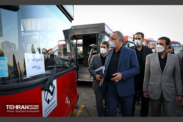 بازدید شهردار تهران از شرکت واحد اتوبوسرانی تهران 36