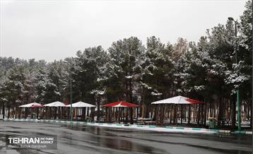 روز برفی در بوستان جنگلی سرخه‌حصار 22