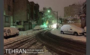 صبح برفی تهران 10