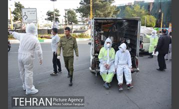 عملیات ضدعفونی معابر محله شوش  4