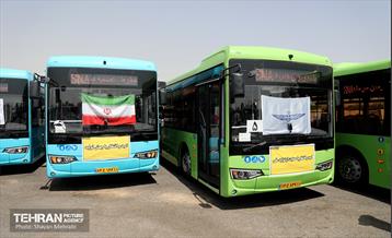 رونمایی از ۱۰۰ دستگاه اتوبوس ناوگان حمل و نقل عمومی شهر تهران 37
