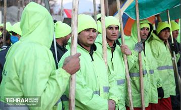 تمرین عملیات برف‌روبی در منطقه ۳  42