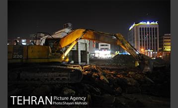 هم‌اکنون؛ جمع‌آوری کارگاه عمرانی میدان هفت تیر 39