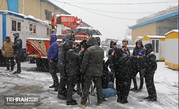 بازدید اصحاب رسانه از خدمات برف‌روبی منطقه 5 شهرداری تهران 15