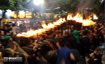 آئین سنتی مشعل گردانی تهران(محرم ۱۴۴۵) 13