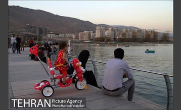 نمای غروب و شب دریاچه خلیج فارس 21