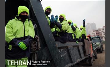 مانور عملیات برف روبی شهرداری منطقه شش 26