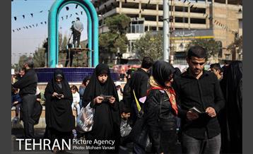 راهپیمایی جاماندگان اربعین حسینی از کربلا در تهران 6