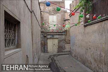 آذین بندی محله عودلاجان برای جشن نیمه شعبان 12