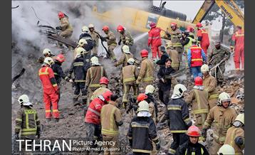 سومین روز عملیات امداد ونجات حادثه پلاسکو 19