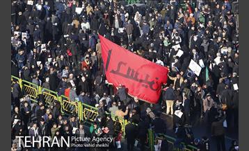 تشییع پیکر سپهبد قاسم سلیمانی و شهدای مقاومت در تهران  11