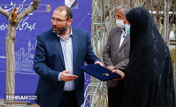 غرس ١٠٠ اصله نهال در دریاچه شهدای خلیج فارس با حضور خانواده شهدای هم محله‌ای 2