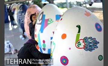 جشنواره تخم مرغ رنگی در بلوار کشاورز 7