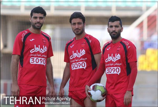 تمرین تیم فوتبال پرسپولیس تهران 1