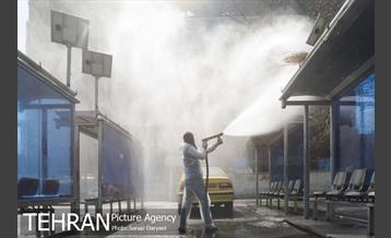 عملیات گندزدایی زدایی و ضدعفونی معابر اصلی و فرعی خیابان ولیعصر‎(عج) 24