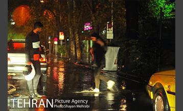 بارش شدید باران و تگرگ در تهران 36