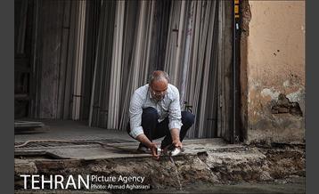 سنگ فرش شدن خیابان پامنار‎  25