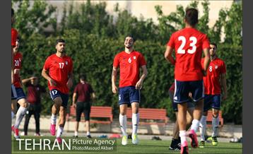 تمرین تیم ملی فوتبال ایران