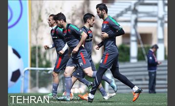 تمرین تیم ملی فوتبال‎ برای بازی مقابل عمان 1