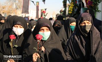 تشییع دو شهید گمنام در منطقه 15