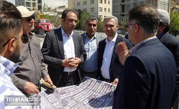 بازدید معاون فنی و عمرانی از پروژه‌های عمرانی منطقه ۵ 4