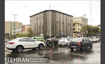 ترافیک تهران در یک روز بارانی 3