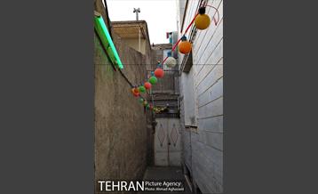 آذین بندی محله عودلاجان برای جشن نیمه شعبان 17