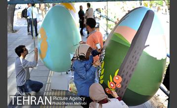 جشنواره تخم مرغ رنگی در بلوار کشاورز 8
