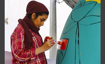 جشنواره تخم مرغ رنگی در باغ شهدا 8