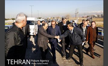 بازدید شهردار تهران از پروژه تقاطع غیر همسطح باقر شهر 1