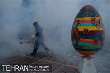 عملیات ضدعفونی المان های شهری منطقه 6 10