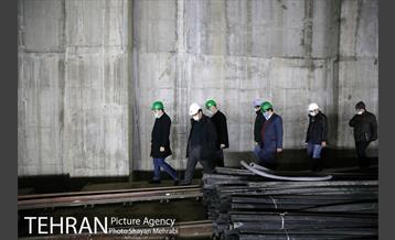 بازدید مهندس امام از پروژه پایانه زیرزمینی خط 4 مترو تهران 5