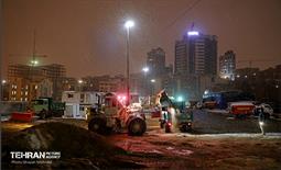 بازدید معاون خدمات شهری از سایت‌های برف‌روبی شهرداری تهران 28