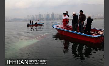 سقوط بالگرد در دریاچه شهدای خلیج فارس