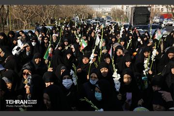 تشییع پیکر شهید گمنام دفاع مقدس "همسایه فردوس" 13