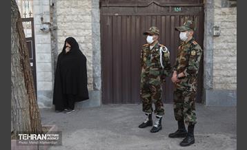 مراسم تشییع پیکر شهید سید مرتضى قدیرى در منطقه 10