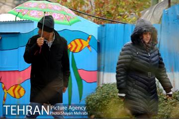 بارش باران پاییزی در تهران 31